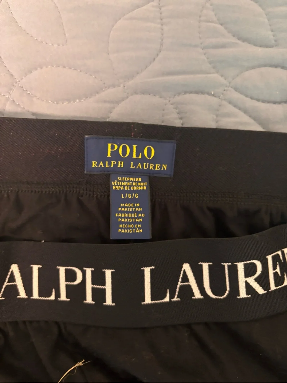 Polo by Ralph Lauren Black Men’s Jogger Pants with Branded Waistband